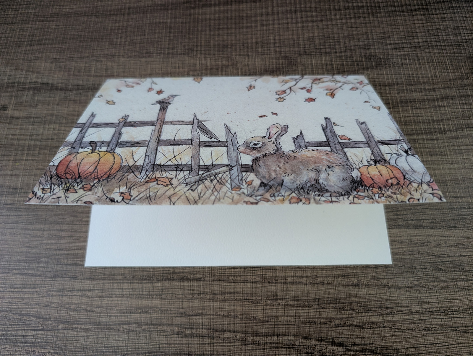 Sample Ellie Michael greeting card shown open