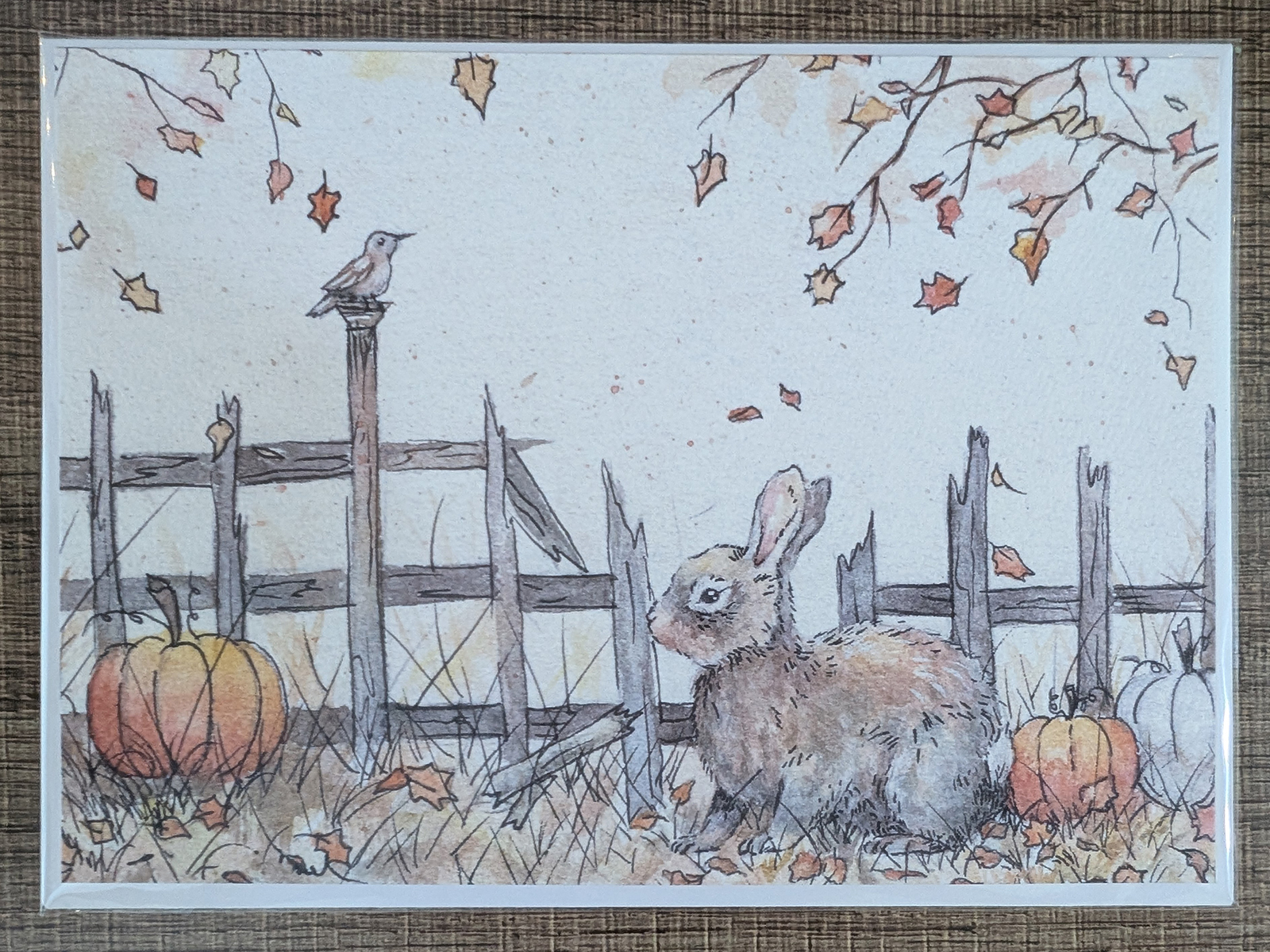 Sample Ellie Michael greeting card in its protective sleeve